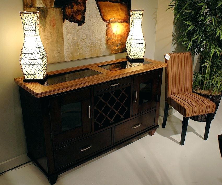The beauty of the bride’s new home with this stand and buffet and decorative showcases